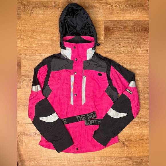 The North Face Jackets & Blazers - RARE The North Face Steep Tech Pink Colorblock Parka Ski Jacket Women’s large